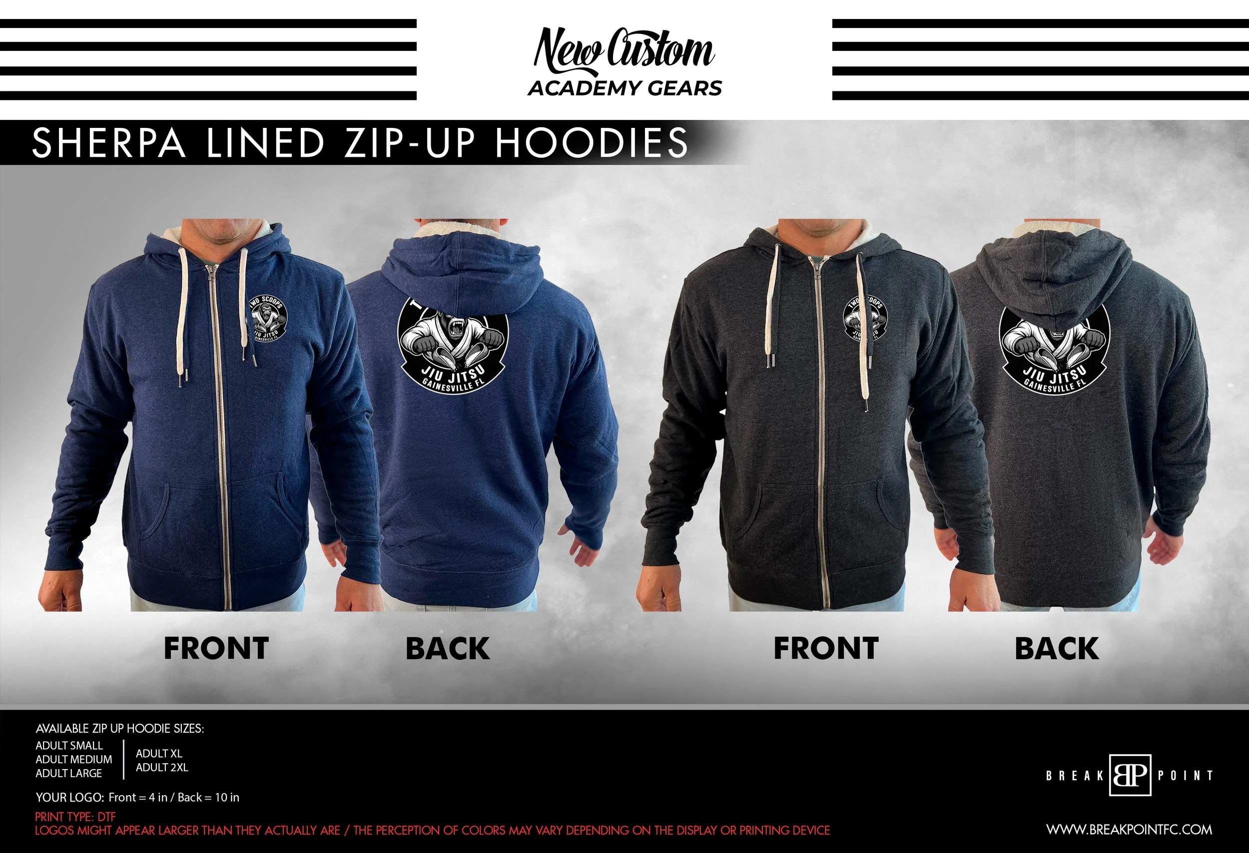 Two Scoops Jiu Jitsu Sherpa Hoodie - Extra Warm — Carlson Gracie